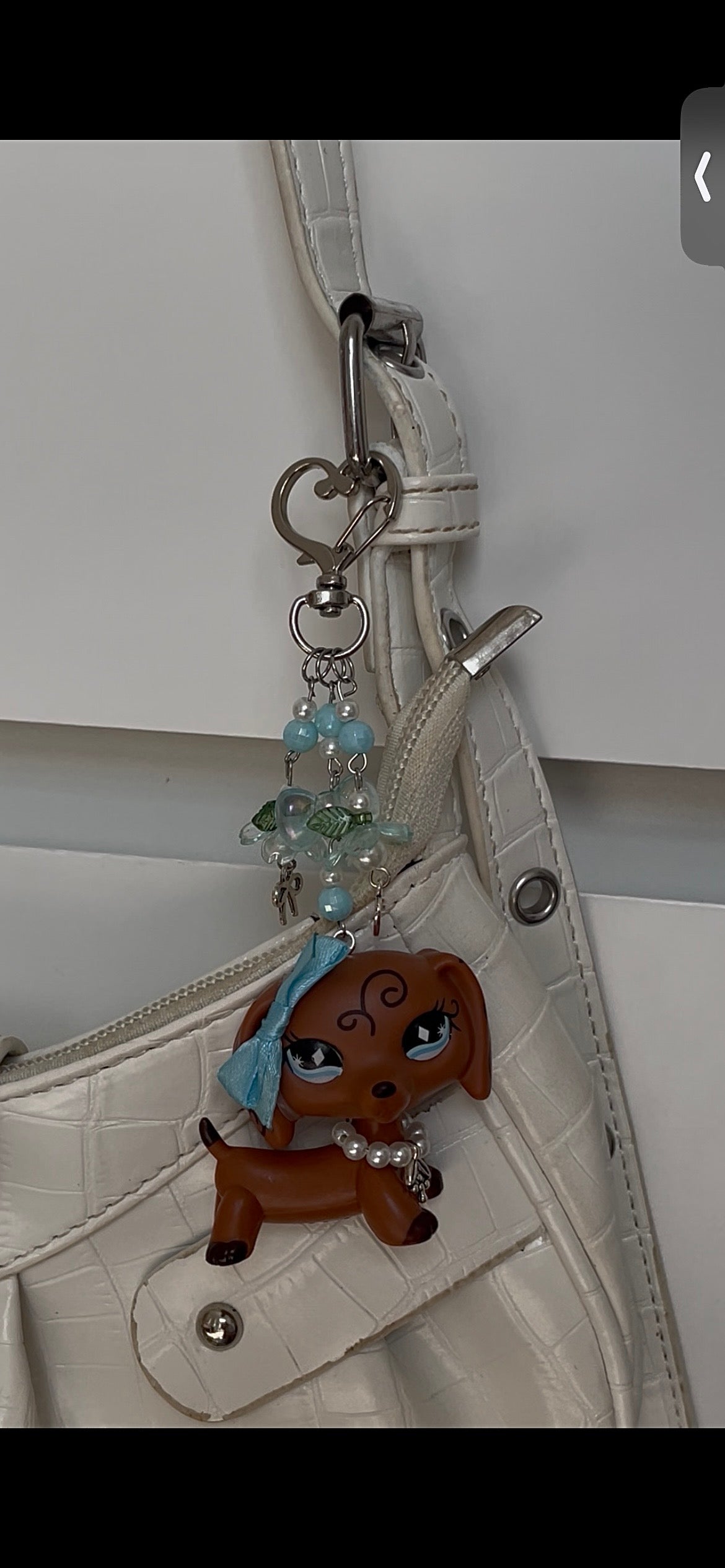 Littlest Pet Shop keyring trinket bag charm dachshund