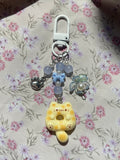 Cat donut trinket phone charm bag charm keyring