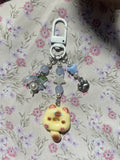 Cat donut bag charm trinket phone charm keyring