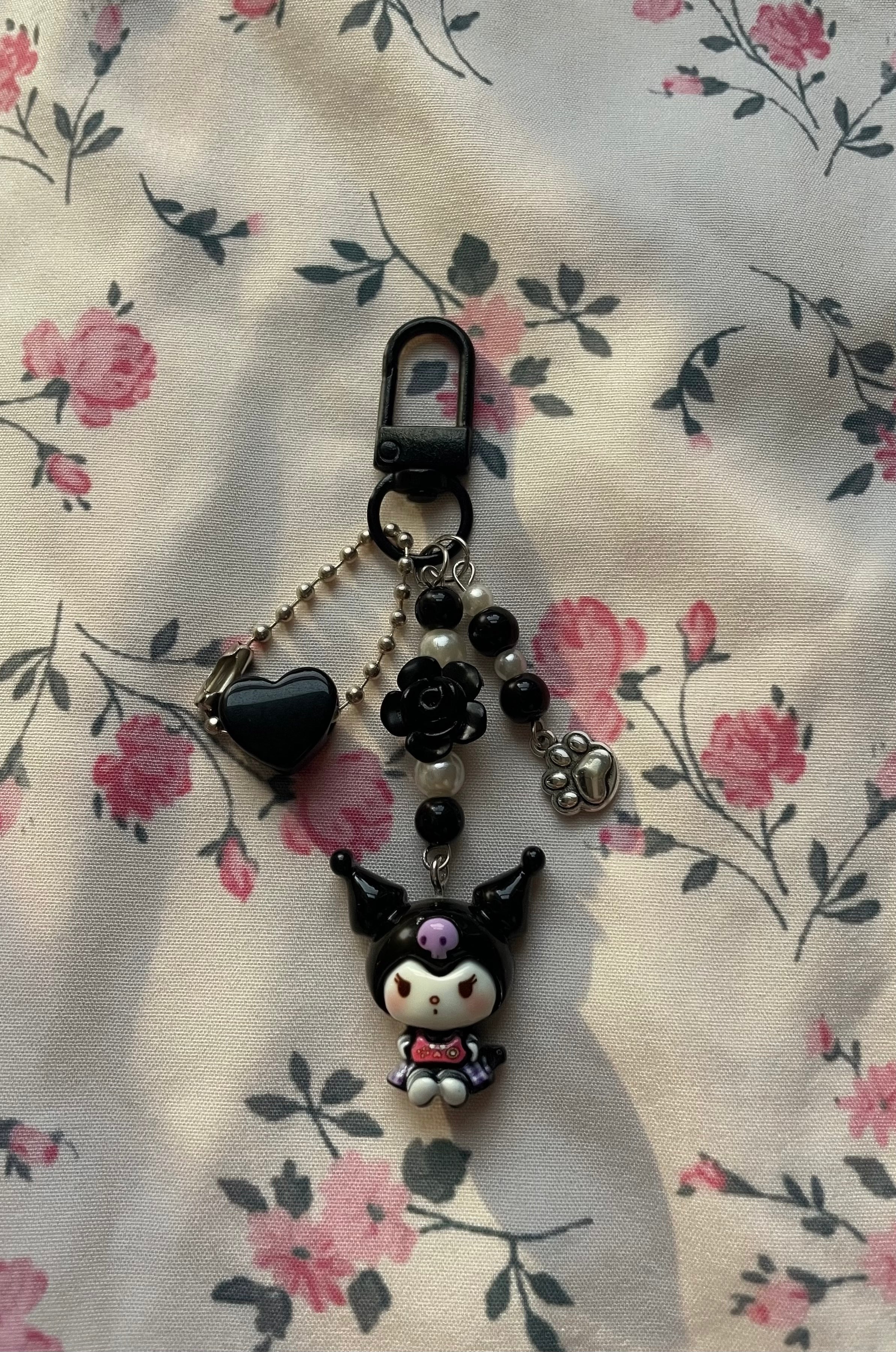 Kuromi Sanrio Keyring Trinket Bag Charm