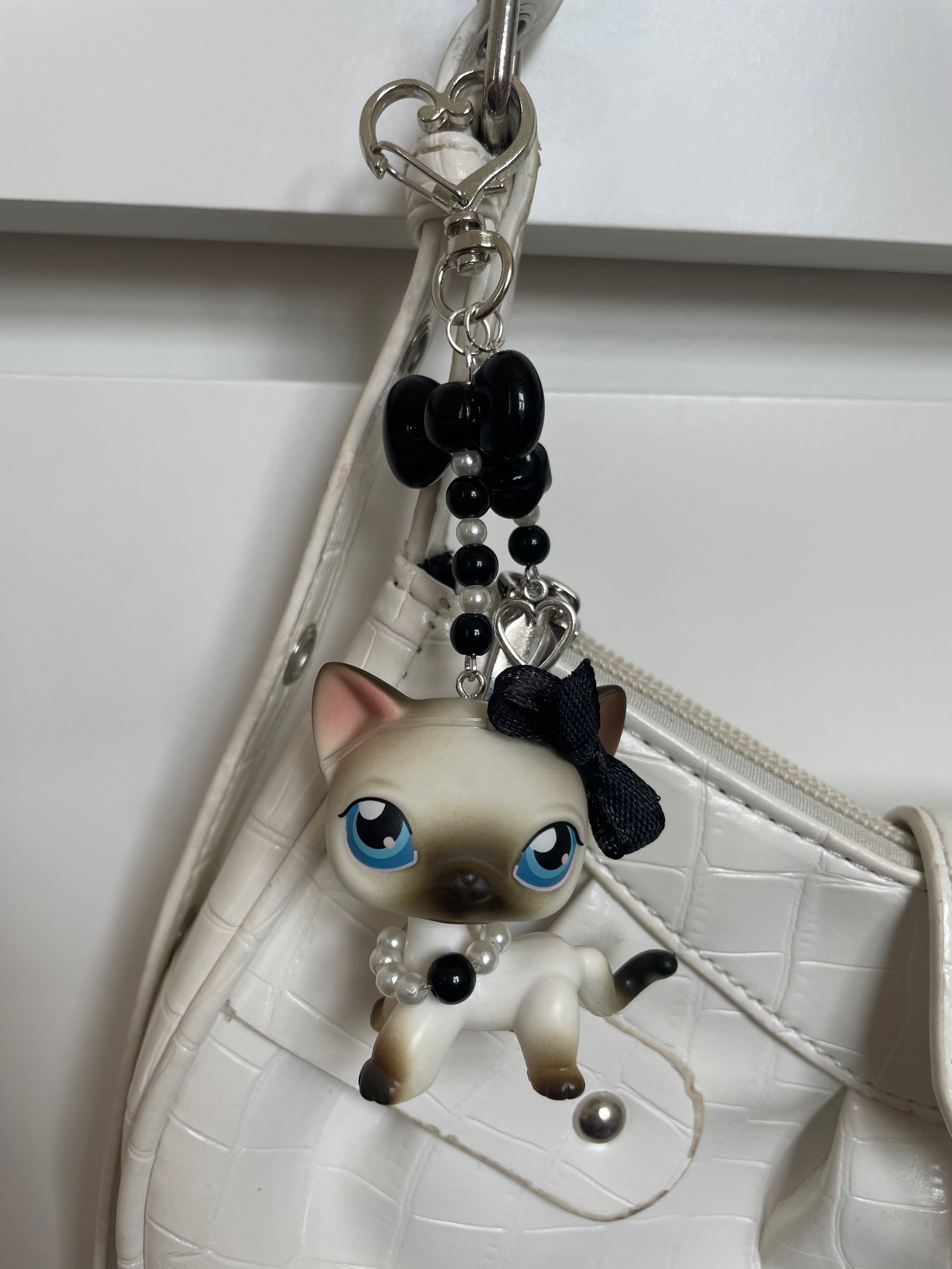 Littlest Pet Shop Keyring/Bag Charm Shorthair Cat #5