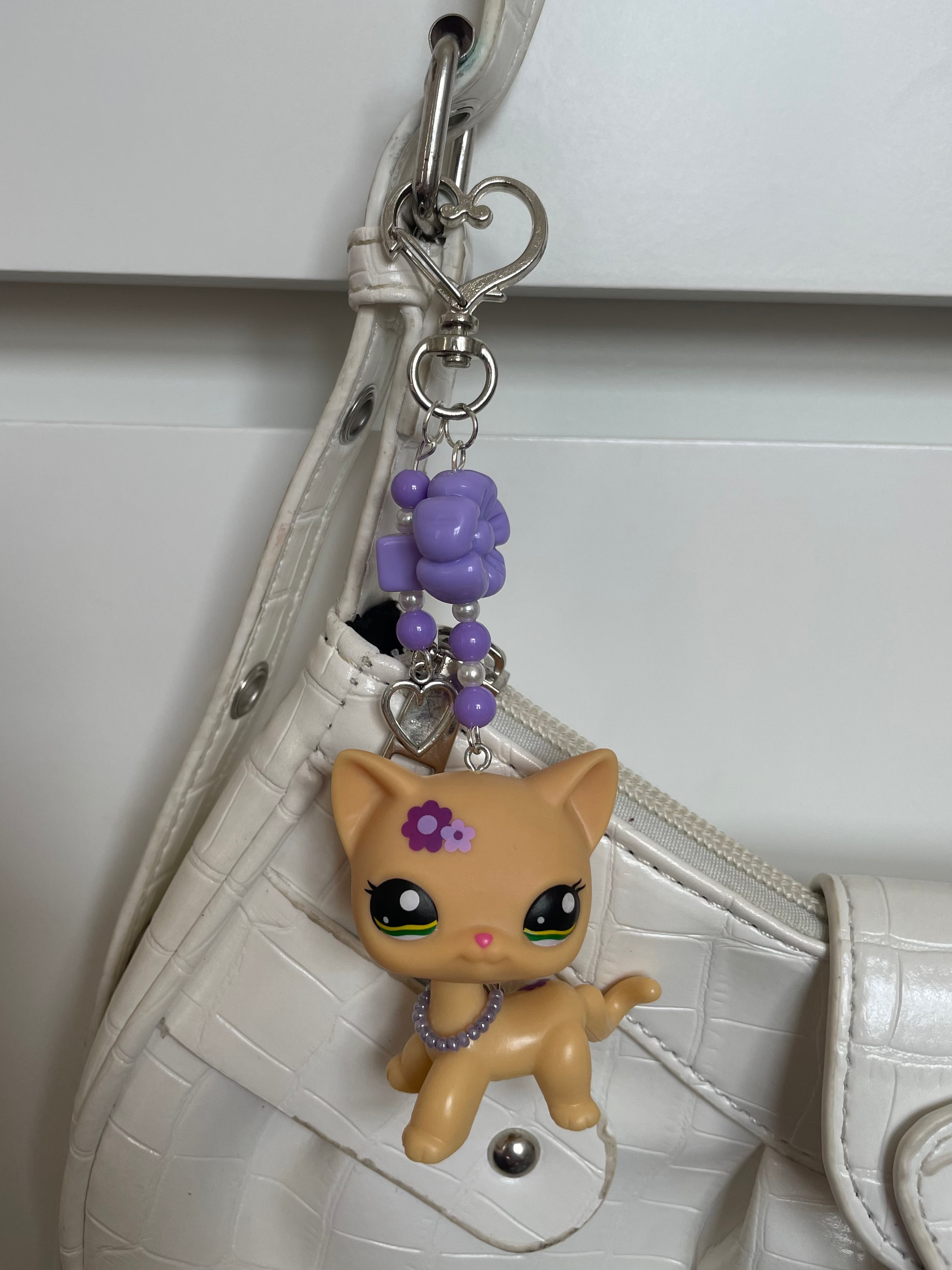 Littlest Pet Shop Keyring/Bag Charm Shorthair Cat #1962