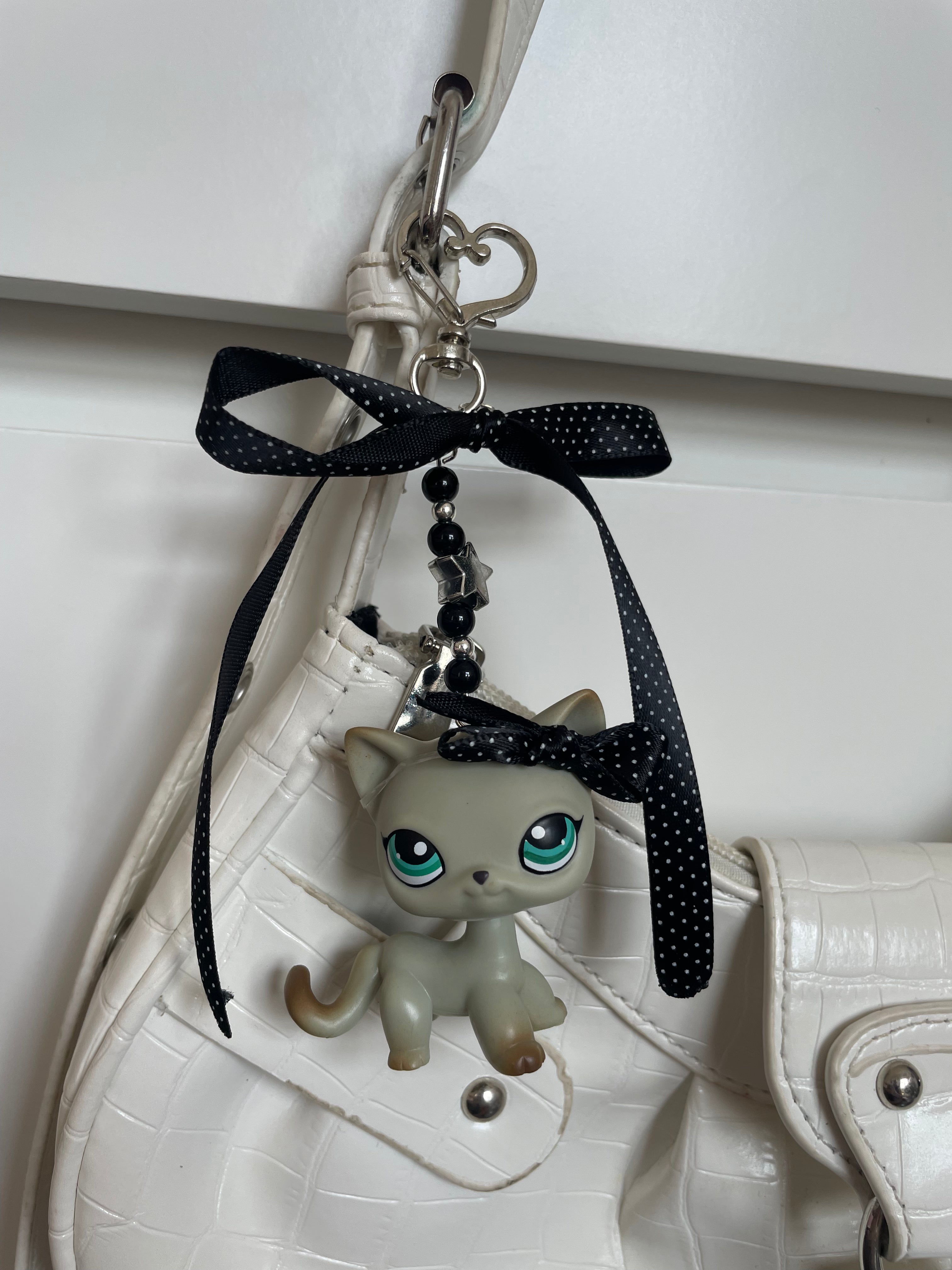 Littlest Pet Shop Keyring/Bag Charm Shorthair Cat #391